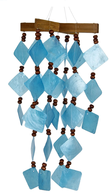 Wind Chime - Diamond Capiz (Blue)