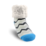 Pudus Classic Slipper Socks - Chevron Grey