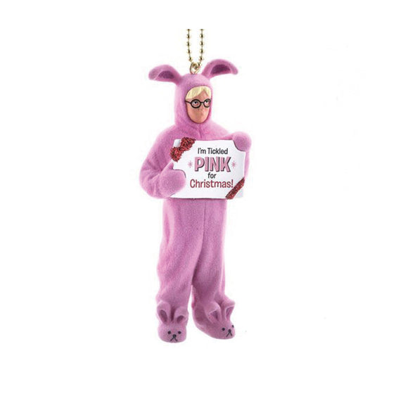 Ornament - Bunny Suit Tickled Pink For Christmas