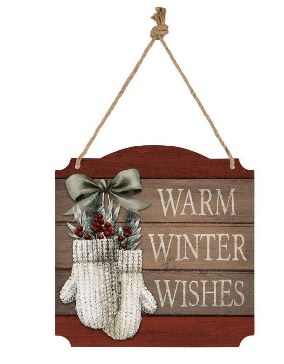 Wall Sign - Warm Winter Wishes
