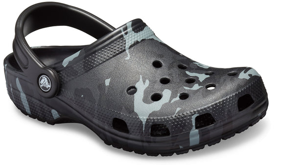 Crocs Classic Seasonal Graphic - Black and Grey