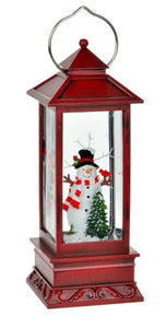 Lantern - Snowman (Red)