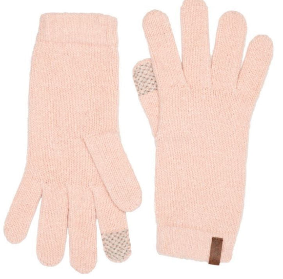 Glove - Touchscreen Tech Faux Cashmere (Blush)