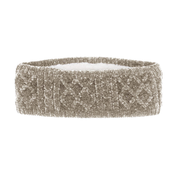 Cable Knit Headband - Sand Chenille