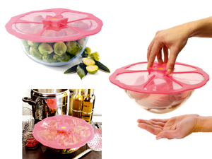 Silicone Lid - Hibiscus (Large)