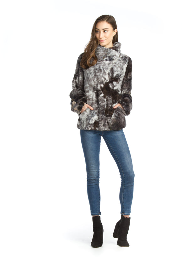 Pullover Sweater - Fuzzy Tie Dye with Pockets
