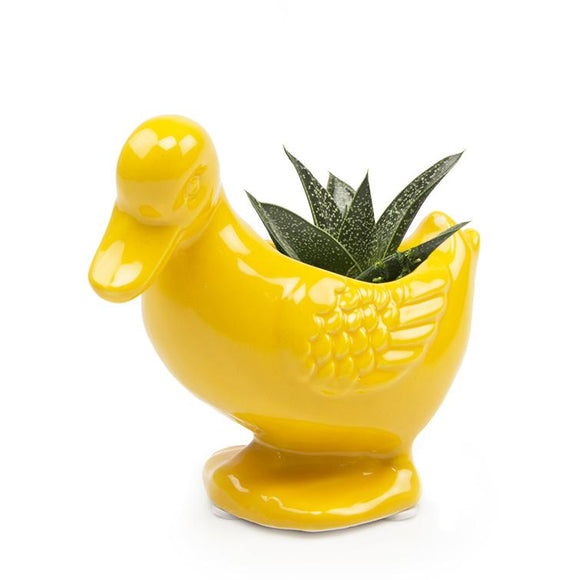 Planter - Lucy the Duck (Yellow)
