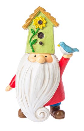 Gnome Decor - Birdhouse Hat