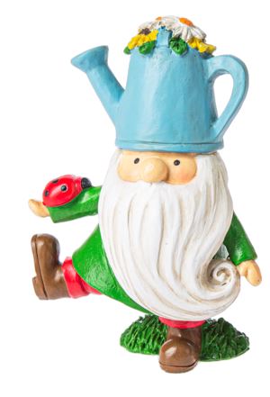 Gnome Decor - Watering Can Hat