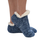 Slipper Socks - Women's Microcrew Cable Sherpa (Assorted Colours)
