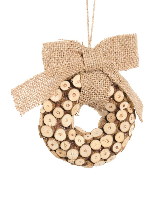 Ornament - Wood Chip Wreath