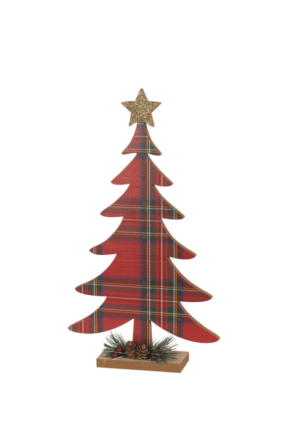 Tree Decor - Red and Black Plaid