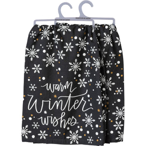 Tea Towel - Winter Wishes Snowflakes