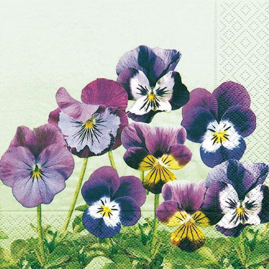 Napkins - Pansies Luncheon