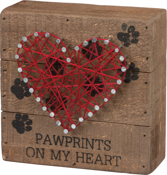 String Art - Pawprints On My Heart