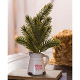 Pine Tree Decor - In Ceramic Pitcher