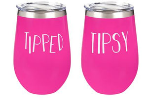 Wine Tumbler - Tipsy/Tipped
