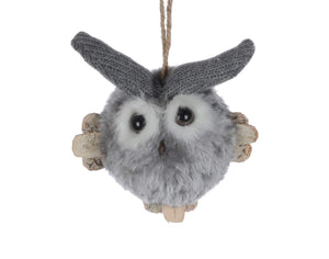 Ornament - Owl (Grey Fur)