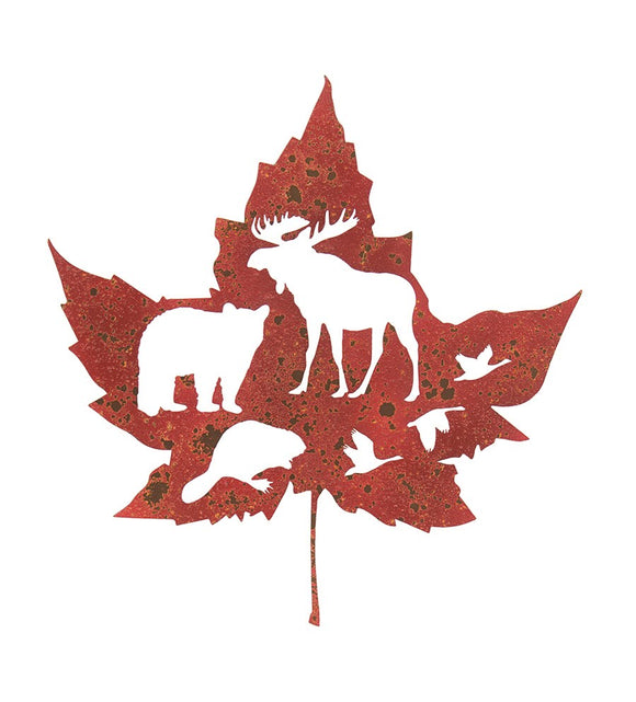 Wall Art - Maple Leaf Animal Cut Outs