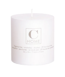 Candle - White Smokeless & Fragrance Free