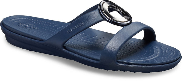 Crocs sanrah deals metal block sandal