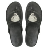 Crocs - Sanrah Liquid Metallic Wedge Flip Sandal