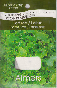 Seed Tape - Lettuce Salad Bowl
