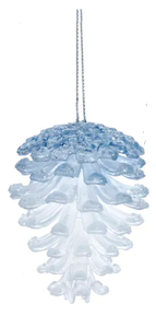 Ornament - Pinecone (Light Blue)