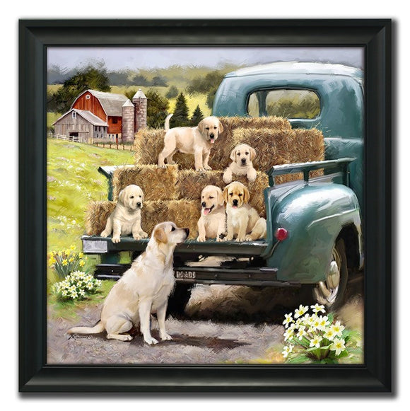 Wall Art - Truck Pups