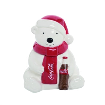 Cookie Jar - Polar Bear with Coke