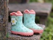 Fairy Garden - Rainy Day Fun Boots Turquoise