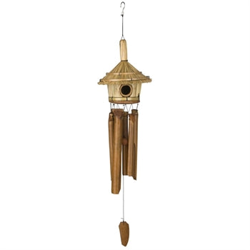 Chime - Bamboo Birdhouse Thatched Roof