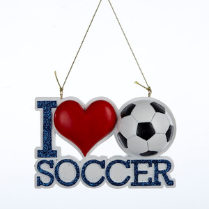 Ornament - I Love Soccer