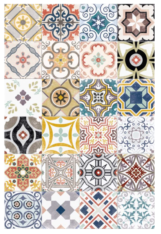 Floor Mat - Colourful Tile