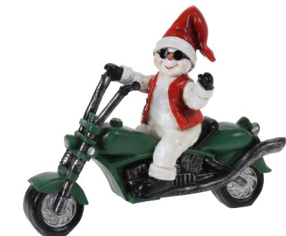 Snowman - On Motorcycle