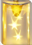 Candle - Glass Metallic LED (White)