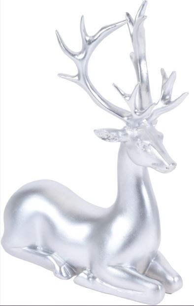 Reindeer Decor - Silver (Straight)