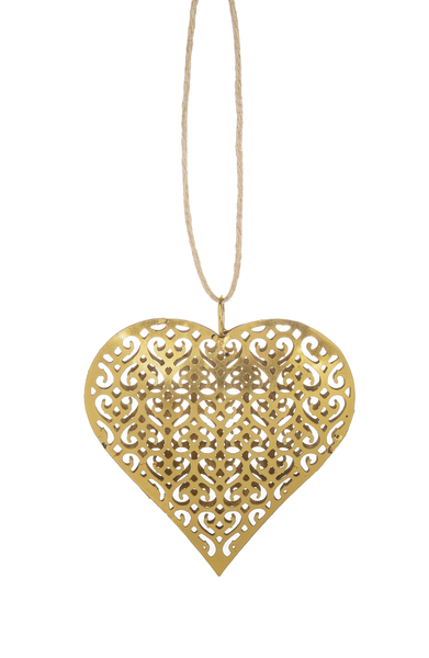 Ornament - Heart Laser Cut Swirl