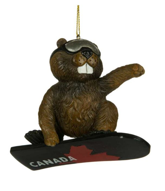 Ornament - Canada Beaver Snowboarding