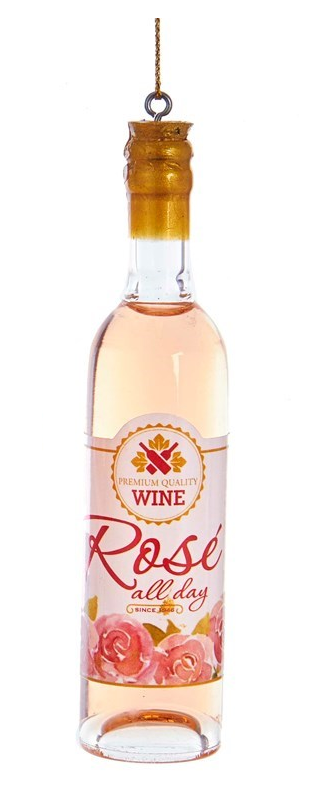 Ornament - Rose Wine Bottle