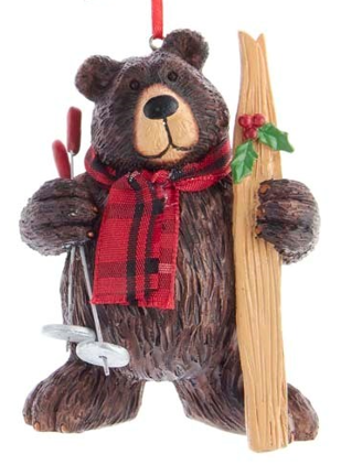 Ornament - Bear with Skis