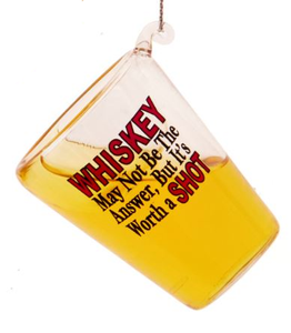 Ornament - Whiskey Shot Glass (Worth A Shot)