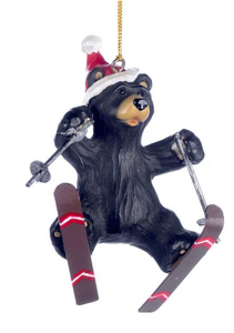 Ornament - Bear Skiing