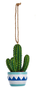 Ornament - Cactus (Blue Pot)