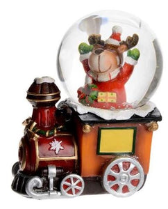 Snow Globe - Reindeer on Train