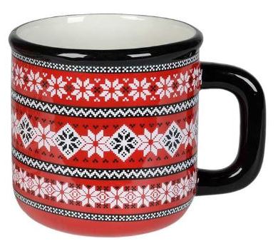 Mug - Nordic with Black Handle