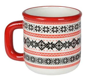 Mug - Nordic with Red Handle