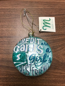 Ornament - Credit Cards Girl's Best Friend