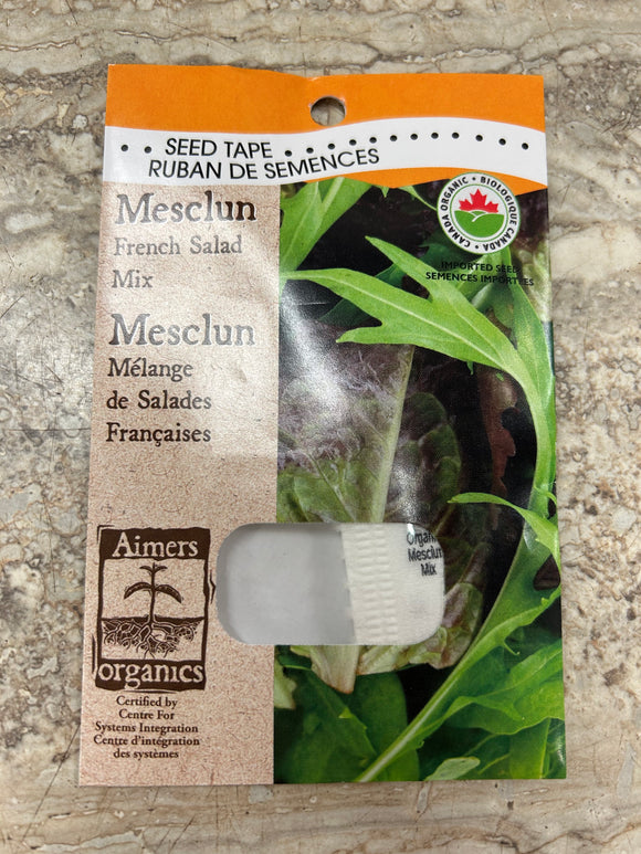 Seed Tape - Mesclun French Salad Mix Organic