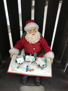 Santa Decor - Holding Open Book